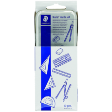 Staedtler 10 Piece Mathematical Set Silver